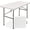 White,4ft, variant on FASCK 6ft Plastic Folding Table, Indoor Outdoor Heavy Duty Portable w/Handle, Lock for Picnic, Party, Camping - Light Gray