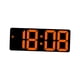 thumbnail image 1 of Reloj de escritorio digital Reloj despertador LED Control de voz Pantalla grande Mesa con Naranja, 1 of 9