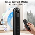 thumbnail image 4 of 42 Inches Bladeless Tower Fan with Remote for Bedroom,90°Oscillation Standing Floor Fans that Blow Cold Air with 9H Timer & Child Lock,Ultra Quiet Small Cooling Fans for Office - Black, 4 of 7