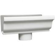 Amerimax Home Products 33010 5 in. White Galvanized End Drop