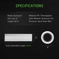 thumbnail image 3 of VIVOSUN 2Pack 6In 25Ft Non-Insulated Flex Air Aluminum Ducting, 4 Clamps Included, 3 of 6