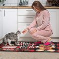 thumbnail image 4 of Set Of 2 Christmas Kitchen Rugs Rustic Farmhouse Triangle Tree Kitchen Runner Absobent Kitchen Rugs and Matsfor Farmhouse Door (47x17+30x17 Inches), 4 of 7