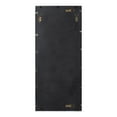 thumbnail image 5 of Kate and Laurel Bakersfield Farmhouse Wall Mirror, 13 x 30, Black, Traditional Metal Framed Mirror for Wall, 5 of 8