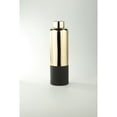 thumbnail image 2 of CC Home Furnishings 15.5” Metallic Gold and Black Glass Bud Vase, 2 of 2