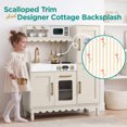 thumbnail image 4 of Best Choice Products Wooden Cottage Kids Pretend Play Kitchen with 11 Accessories, Espresso Machine - Cream, 4 of 10