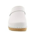 thumbnail image 4 of BJORK Maja Open Back Wood Leather Clogs (White - EU39), 4 of 9