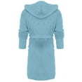 thumbnail image 2 of TXGREN Plus Size Tops for Women Women Hooded Bathrobe Lightweight Soft Long Sleepwear Hooded Bathrobe Long Warm Robe Summer Dresses for Women 2024 Plus Size Blue+3Xl, 2 of 4