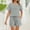 Gray, variant on QUNYINEY Comfy Pajamas for Women Set White Short Sleeve 2 Piece Shirts And Shorts V Neck with Pockets Drawstring Women Loungewear Set