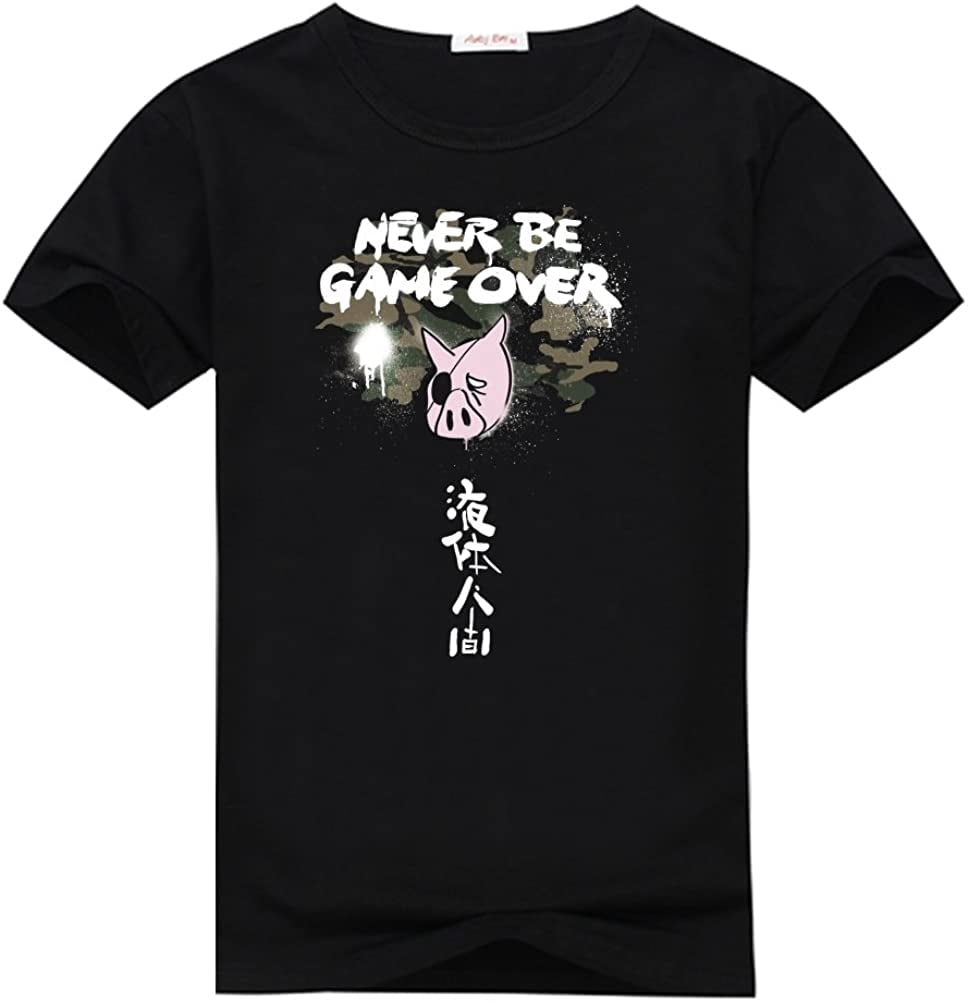 Anedreabe Women's Design O-Neck T-Shirt Never Be Game Over Printing -  Walmart.com