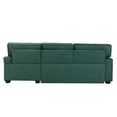 thumbnail image 3 of DeeHome Roger Pull Out Sleeper Sectional-TEAL, 3 of 9