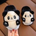 thumbnail image 2 of Children's Cartoon Panda Winter Slippers Plush Animal Warm Cotton Shoes For Boys And Girls Indoor Household Fluffy Slippers, 2 of 5