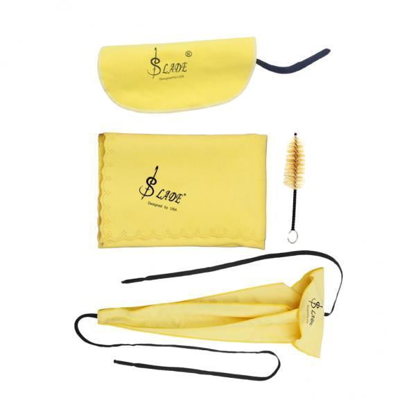 2x Paño de Limpiezas Cepillos Brush de Boquilla 2 Piezas Hisopos Tela Suave Piezas de Repuestos para Saxofón Gloria Cuidado de la limpieza del saxofón