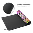thumbnail image 4 of Kdxio Colorful Tie Dye Stained Glass 3 Print Large Gaming Mouse Pad,Non-Slip Base,Water Resist Keyboard Pad for Gamer,Office & Home,29.5 x 15.8 in, 4 of 9