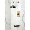 thumbnail image 2 of Kingston Brass KB6343NDL NuvoFusion Single-Handle Pressure Balanced Tub and Shower Faucet, Antique Brass, 2 of 7