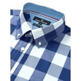 thumbnail image 6 of sogami Men's Casual Button Down Plaid Shirts Cotton Long Sleeve Work Shirts, 6 of 8