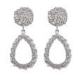thumbnail image 1 of Fiudx Pendientes de Hoja, Joyería con Diseño de Malla Irregular, Detalles de Diamantes de Doble Cara, Una Pieza Única y Elegante, Accesorio para Cualquier Ocasión, Regalo Perfecto para Tus Seres Quer, 1 of 2