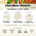 thumbnail image 7 of Hamilton Beach Enameled Cast Iron Sauce Pan 2-Quart Gray, Cream Enamel coating, Pot For Stove top and Oven Cooking, Even Heat Distribution, Safe Up to 400 Degrees, Durable and Dishwasher Safe, 7 of 7
