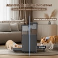 thumbnail image 2 of Automatic Cat Feeder with 5G Wi-Fi APP Control, 5L/20 Cup Timed Food Dispenser, Adjustable Height, Voice Call, 2 Pet Bowls for 2 Cats and Dogs, 2 of 12