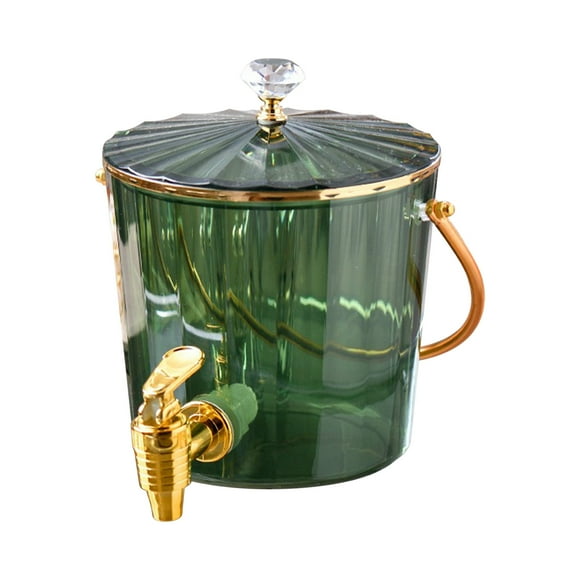EGNMCR Storage Containers Outdoor Garden Beach With Handle Faucet Ice Bucket, 2.2L, Household Cold Drink Bucket Cold Kettle, Portable Ice Kettle Fruit Tea Bucket Wine Bottle Beer Ice water kettle