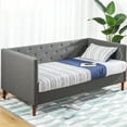 thumbnail image 4 of Zinus Shalini Twin Upholstered Indoor Daybed with USB Ports, Dark Gray, 4 of 11