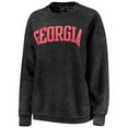 thumbnail image 2 of Women's Pressbox Black Georgia Bulldogs Comfy Cord Vintage Wash Basic Arch Pullover Sweatshirt, 2 of 3