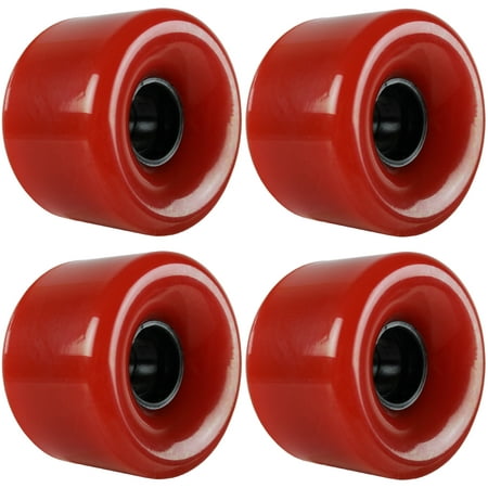Longboard Wheels 65mm Smooth Red USA Made 78A