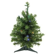1,5 'arbre de Noël artificiel du pin canadien pré-lit - Lumières multicolores