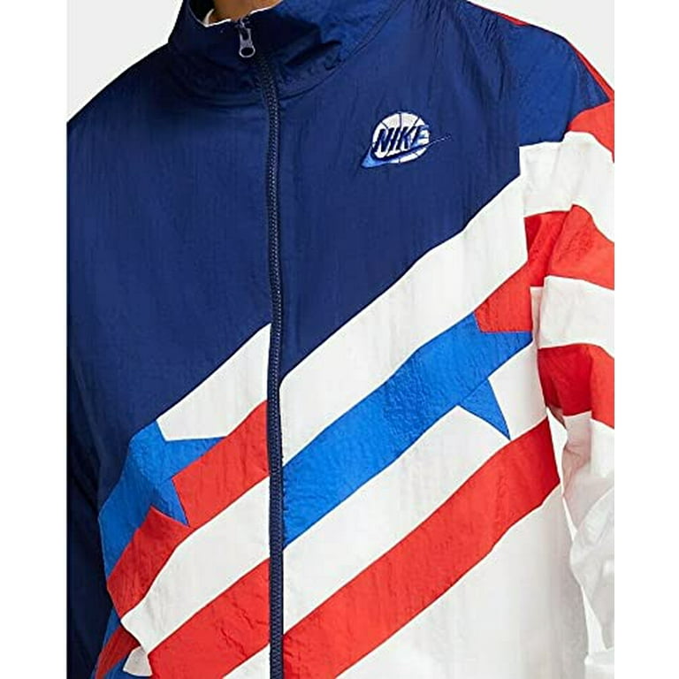 Nike Men s USA Throwback Basketball Full Zip Track Jacket Size Small Walmart