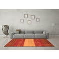 thumbnail image 3 of Ahgly Company Indoor Rectangle Abstract Orange Modern Area Rugs, 8' x 10', 3 of 4