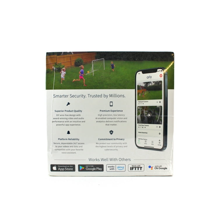 Arlo Pro 4 XL Spotlight 3 Camera Security Bundle, Wireless Home