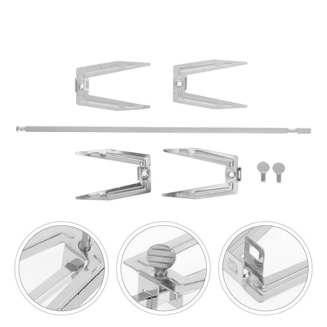 OUNONA Fourchette à Poulet en Acier Inoxydable 3 Pcs pour Barbecue et Cuisine Extérieure