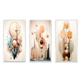 thumbnail image 2 of Designart "Nouveau Abstract Geometric Elegance II" Modern Geometric Framed Wall Art Set Of 3 - Beige Abstract Frame Canvas Set For Living Room Decor, 2 of 6