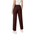 thumbnail image 7 of snilers Girls Boys Dress Pants Mid Waist Straight Leg Pants Kids Formal Trousers with Belt Loops Comfortable Uniform Pants with Pockets Size 7-16 Years, 7 of 7