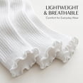 thumbnail image 2 of Tipi Toe Women's Elegant Ruffle Trim Ankle Socks 6-Pack, 2 of 2