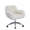 White, variant on Yesfashion Makeup Vanity Chair Home Office Chair Fluffy Chair with Silver Chrome Castors Modern Faux Fur Arm Chair Accent Chair for Living Room Bedroom Makeup Dressing Vanity