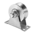 thumbnail image 4 of 2-Pack V-Type Stainless Steel Pulley Block Mute Bearings Groove Sliding Roller Track Wheel, 4 of 8