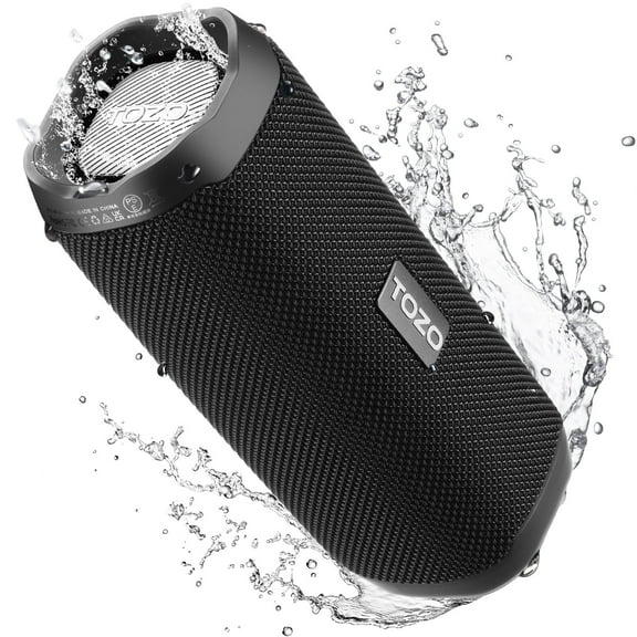 TOZO PA2 Portable Bluetooth Speaker IPX7 Waterproof Wireless Speaker with Deep Bass Loud Sound,25Hrs,Dual Drivers & Dual Bass Diaphragms,16 App EQs,Bluetooth Calling for Travel/Beach/Party/Home/Gift