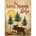 thumbnail image 2 of Mollie B.  19x24 White Modern Wood Framed Museum Art Print Titled - Lone Moose, 2 of 4