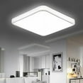 thumbnail image 1 of Lámpara de techo LED cuadrada, calidad superior y larga duración, no regulable, 38 W, iluminación blanca fría para sala de estar, cocina, dormitorio, estudio, oficina (30 x 30 cm), 1 of 1
