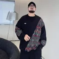 thumbnail image 3 of Sudadera con cuello redondo para hombre, ropa masculina, sudadera con cuello redondo, sudadera de estilo hip hop sin capucha, novedad y talla grande, de lujo, holgada, 3 of 5