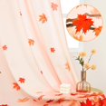 thumbnail image 2 of Fall Curtains for Living Room Maple Leaves Curtain 84 Inch Length 2 Panels Set Thanksgiving Curtains for Bedroom Rod Pocket Light Filtering Window Curtain for Dining Room, Autumn, 52"W x 84"L, 2 of 7