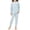 Light Blue, variant on Cethrio Girls Cotton Pajama Sets Long Sleeve, Crew Neck Casual 2 Piece Girls' Sleepwear Pink Size 6