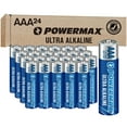 thumbnail image 1 of Powermax 24 pilas triple AAA, batería alcalina de larga duración, vida útil de 10 años, embalaje resellable, 1 of 5