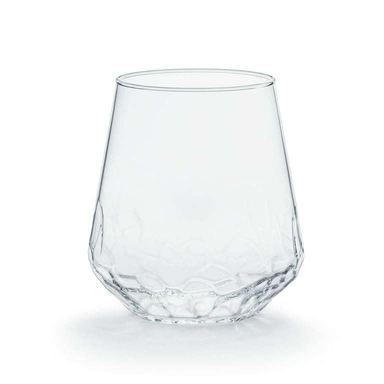 Libbey Hammered Base All-Purpose Stemless Wine Glass, 17.75-ounce, Set –  Libbey Shop