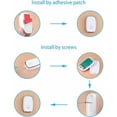 thumbnail image 5 of Juego de timbre inalámbrico para una conectividad perfecta, diseño resistente al agua según el estándar IP44, múltiples melodías, volumen ajustable, 2 transmisores y 1 receptor, instalación rápida, 5 of 5