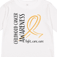 thumbnail image 4 of Inktastic Childhood Cancer Awareness- Fight, care, cure Boys or Girls Long Sleeve Toddler T-Shirt, 4 of 5