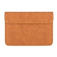 thumbnail image 1 of Funda protectora de cuero para computadora, impermeable y resistente al desgaste, con hebilla magnética invisible - 13,3 pulgadas, color amarillo - 13,3 pulgadas, 1 of 5