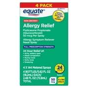 Equate Fluticasone Propionate Nasal Allergy Relief Spray, 50 mcg, Non-Drowsy