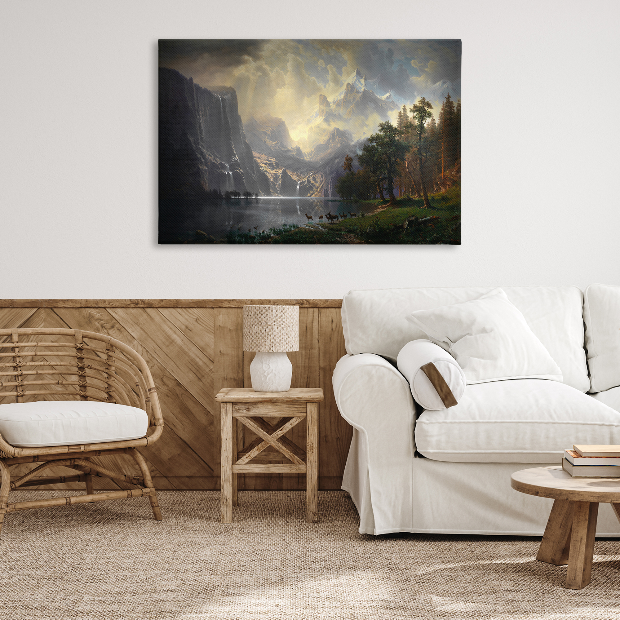 Stupell Industries Among Sierra Nevada Mountains Landscape & Nature Painting Wrapped Canvas Art Print Wall Art, 45 x 30