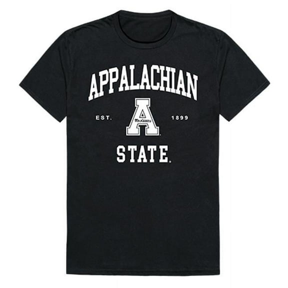 Appalachian State University Seal Tee Shirt for Men - Black - Small